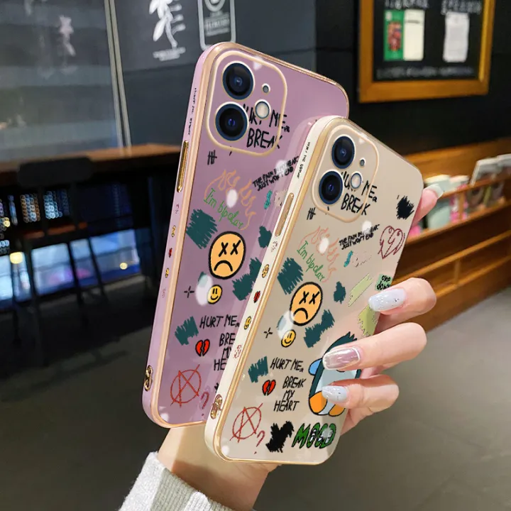 YIWESAN%20For%20iPhone%207%20Case%20Plating%20Side%20Edge%20Square%20New%20Design%20Cartoon%20Penguin%20Phone%20Cases%20Pattern%20Silicone%20Casing%20Full%20Back%20Cover%20Camera%20Protect%20Shockproof%20Softcase%20-%20Image%204