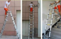 1.6m + 1.6m Double Aluminium Telescopic  Ladder Multi Extendable /10 /steps. 