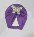 New Baby Turban Cap For Baby Girls And Boys Butterfly Broch CAp. 