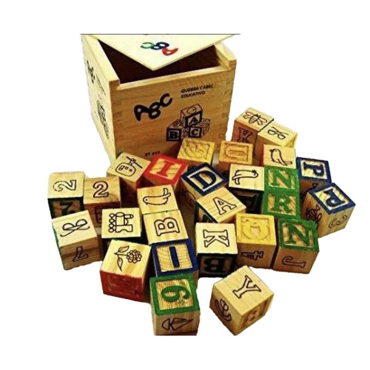 ABC Wood Blocks Box - 27 Pieces