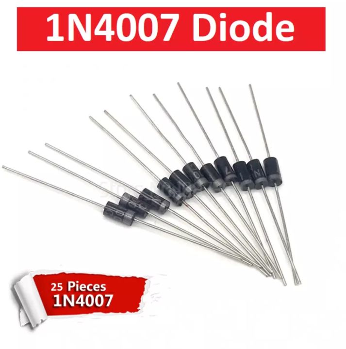 25 Pcs 1N4007 Diode General Purpose Diode 1000V 1A for Rectifier in ...