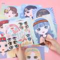Make A Face Sticker Book Colorful Funny Creativity with 12 Pages and 100 Stickers Dress up Princess Doll Sticker for Kids Girls Party Favors. 