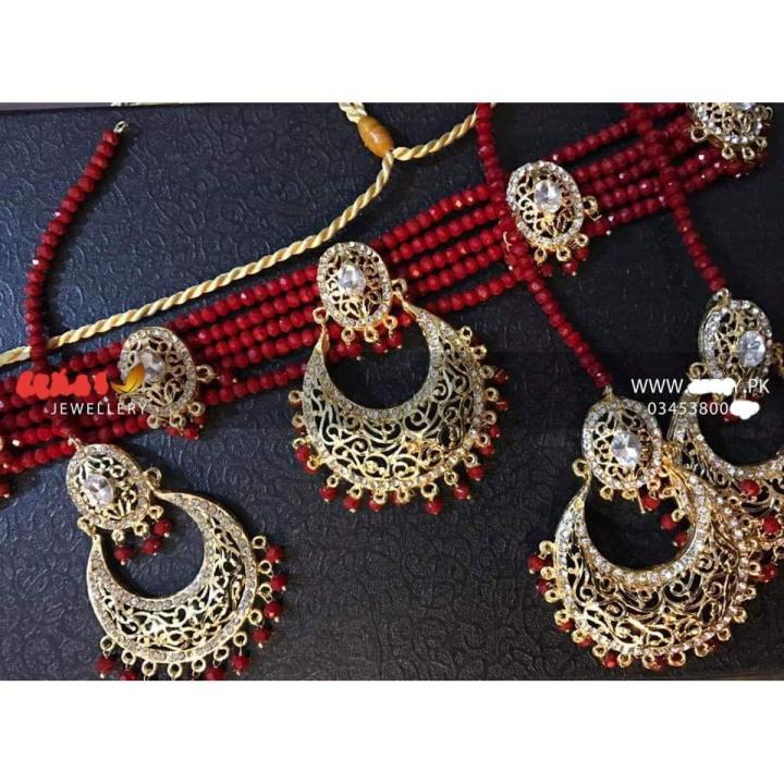 Chand Bali Style full set with Bindiya