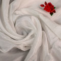 Cotton silk white fabric | 1 yard |CS-03. 
