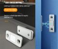 1 Pair / 2 Pair New Invisible Magnetic Door Catch Ultra-Thin Cabinet Magnets Drawer Magnet Catch for Sliding Door Closer Kitchen Cabinet Closer To Protect The Wall Self Adhesive Magnetic Door Stopper. 