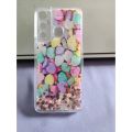 For Infinix Hot 11 Back Cover Water Glitter Shiny Soft Silicon with free pop socket Case for Girls. 