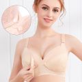 Button Comfortable Front Open Bras Push up Baby breast feeding Cotton Bra- Wireless Bra for girls and woman ( random colors depending on stock. 