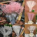 10pcs 4mm Bunch String Artificial Pearl Sticks Bridal Bouquets Beaded Handmade Flower Stem Beads Wedding Party Decor DIY Craft. 