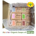Natureza assorted box of 6 x soaps organic handmade. 