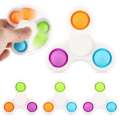 Pop It Fidget Spinner Sensory Simple Dimple Toy Relieve Stress. 