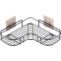 Bathroom kitchen Punch Corner Frame Shower Shelf Wrought Iron Shampoo Storage Rack Holder bathroom accessories. 
