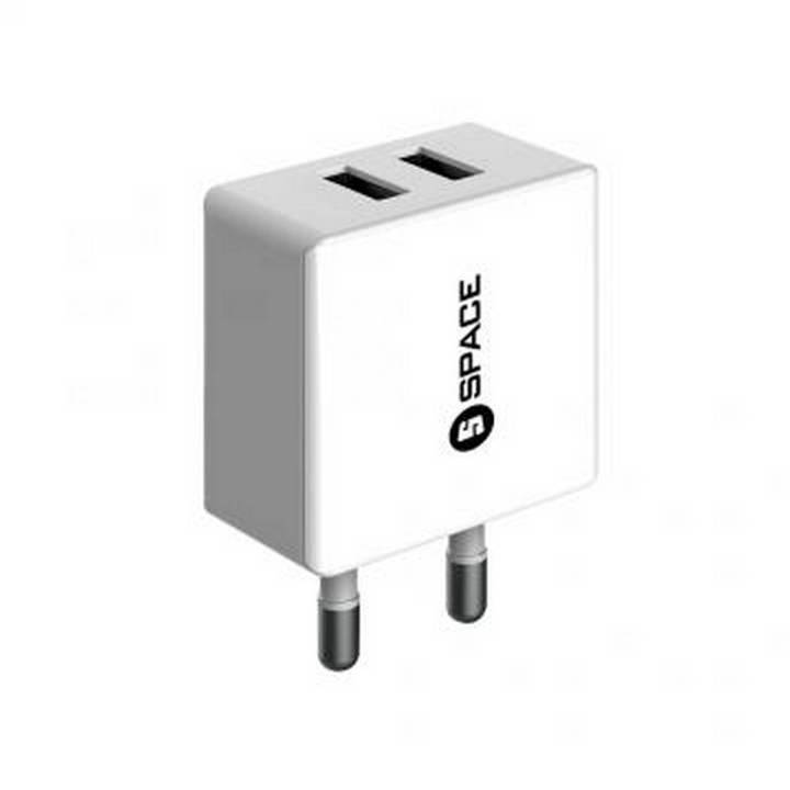 Space Dual USB Port Wall Charger for Iphone - WC102