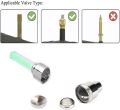 Car Accessories Tyre LED Light Universal Valve Stem LED Dust Cap Decoration Fluorescence Light Cover For Bike Bicycle Car Motorcycle Wheel Tire Light Lamp 1 Pair - Green. 