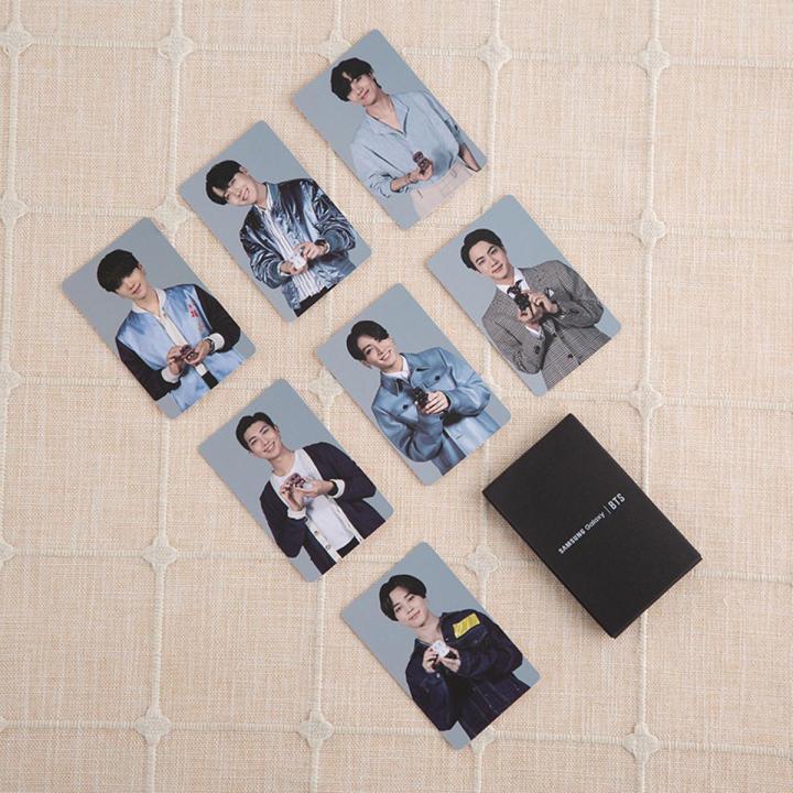7pcs/set Kpop BTS SAMSUNG Galaxy Photocard Bangtan Boys Photo Cards