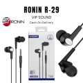 RONIN R-29 STELLAR Type-C Handsfree With Crystal Clear Sound | Powerful Deep Bass | impressive Stereo Audio | Clear Calling | 10mm Driver | 1.2m Cable | Ronin R29 Type-C Handfree | Ronin Hf | Type- C Hf | HF | Type C Hand free. 