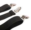 Slim Strip Elastic Suspenders / Gallis -  Adjustable  |   Y Shape Clip-on Style   |   3 Clip Pants Braces For Men. 