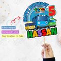 TAYO the little bus Theme CUSTOMIZED Digital Cake Topper for Boy or Girl 1st Birthday Party Celebration & Perfect Birthday gift with Any Name. 
