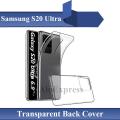 S20 Ultra Back Silicone Cover Transparent Samsung S20 Ultra. 