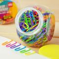Gem Clip for Paper Coated, Coideal 80 Pack 1.2 Inch Assorted Color Mini Paper Clip Holder/Sheet Holder for Files, Papers, Office Supply (29 mm). 