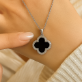Elegant Clover Pendant Necklace for Women – Gold & Silver Chain Fashion Jewelry, Stylish Gift Jewelry. 