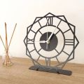 Roman Numerals Table Clock in metal / laser cut Table clock in solid metal. 