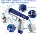 Electric Water Gun for Adults and Children, Automatic Glock Water Gun Range Up to 25-32 Ft, Two Water Reservoirs, Powerful Electric Water Gun for Pools, Beaches, Summer Picnic Party, Safe Outdoor toys for boys. 