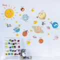 education solar system planets wall sticker space universe kid room decor decal Podazz. 