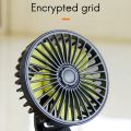 Universal Large Wind Three Speed Control USB Car Fan USB Car Fan Suction Cup Car Seat Back Single Head Car Fan 12V 24V. 