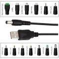 5V DC 5.5 2.1mm Jack Charging Cable Power Cord, USB to DC Power Cable. 