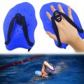 1 Pair Swimming Training Hand Paddles,for Adults Kids Unisex Black. 