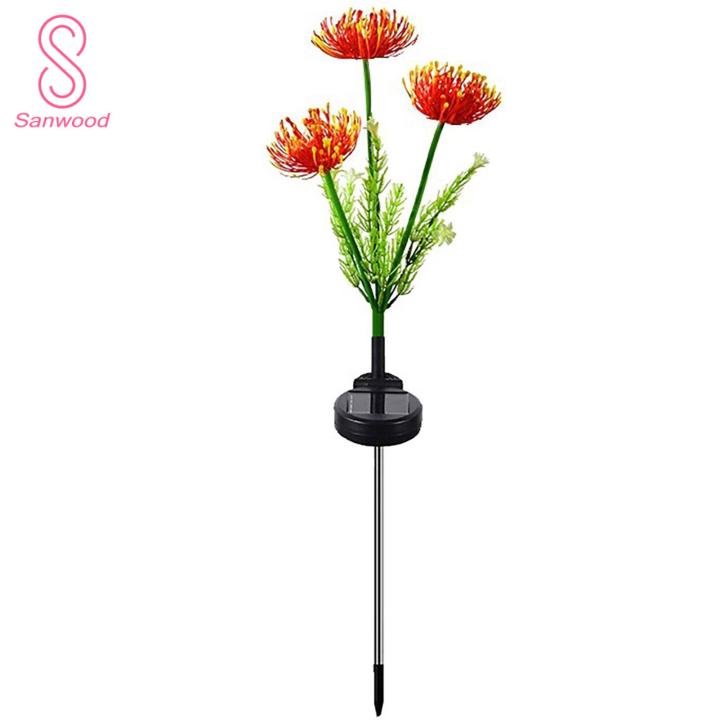 Outdoor Solar Flower Lights Color Changing Solar Garden Light for Outdoor Decoration Long Lasting Waterproof Automatic Charging Buyers' Favorite Outdoor Garden Decor