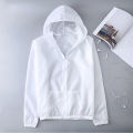 Student Sun Protection Coat Long Sleeve Elastic Cuff Zipper Unisex Coat. 