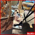 iPhone Case Acrylic Reflective Mirror Airbag Shockproof Protection Camera Clouds Stars Compatible with iPhone 11 iPhone 13 Pro Max iPhone 12 Pro Max iPhone 7 Plus iPhone xr. 