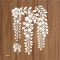 Wisteria Stencil Layering Stencils Wall Painting Scrapbook Coloring Embossing Album Decorative Template.. 