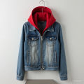 Oversized Ladies Denim Hoodie. 