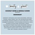 Love Beauty and Planet Coconut Water and Mimosa Flower Deodorant, 2.95 Oz.. 