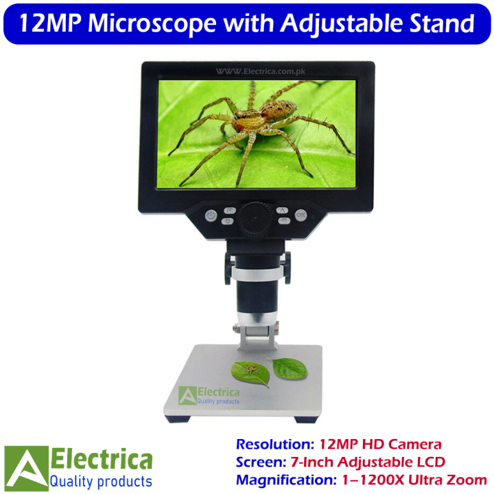 7-Inch%2012MP%20KL%20G1200%20Digital%20Microscope%20with%201%E2%80%931200X%20Zoom,%20Metal%20Stand,%20and%20High-Definition%20LCD%20for%20Electronics%20Repair%20by%20Electrica%20-%20Image%202