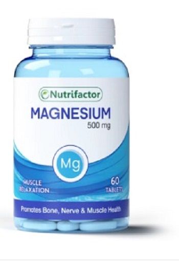 Nutrifactor Magnesium 500mg - Muscle Relaxation Supplement - 60 Tablets