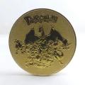 New Gold Pokemon Coins Metal Mewtwo Coins Anime Commemorative Coin Charizard Pikachu Golden Pokemon Cards Round Metal Coin Toys. 