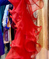 Red Ruffle Dupatta Most Trending Article Of The Season❤😍😍. 