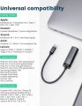 RAMPOW Type-C to RJ45 Gigabit Ethernet LAN Adapter for MacBook Pro/Air / iPad Pro (RCB39). 