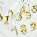 1pc Height 5cm Golden Home Sticker Address Door Label Gold Modern House Number Netiie. 