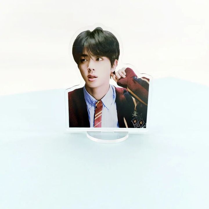【Funny Bunny Toy Store】New Korean Star Kim Jun J-HOPE Min Yun Ki Jimin Kim Tae Hyung Jung Kook Stand Model Action Figure Toy Gift