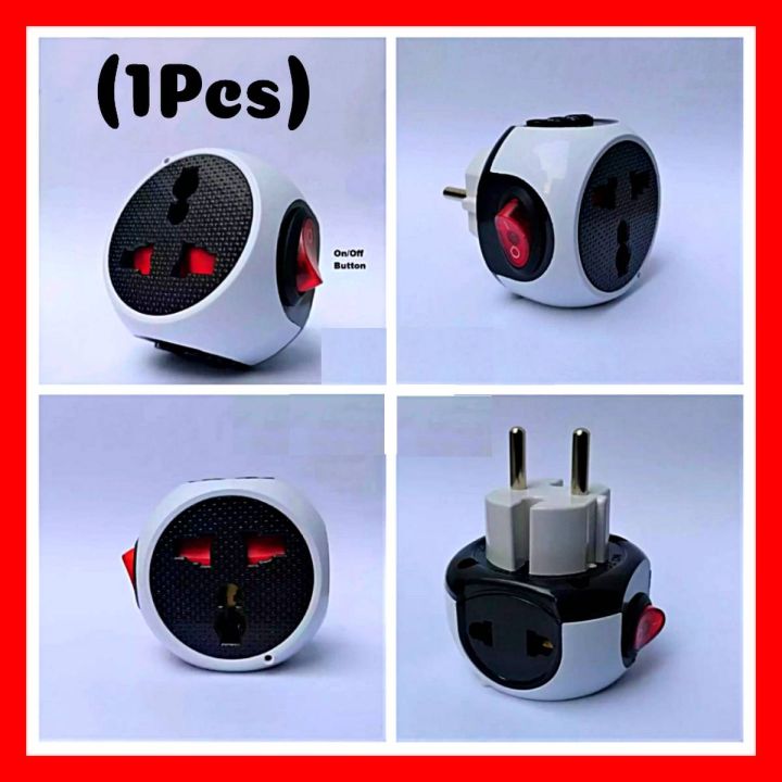 Universal Multi Travel Adaptor 3 in 1 US UK AU to EU Plug Conversion Adaptor Universal 2 Pin Multi Socket 16A Multi Plug