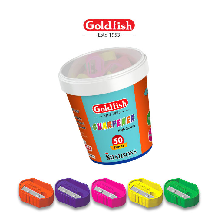 Goldfish%20Double%20Screw%20Pencil%20Sharpener%2050%20pcs%20Bucket%20-%20High%20Quality%20Blade%20-%20Image%202