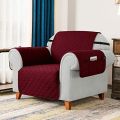 Quilted Sofa Cover - 7 Seater (3+2+1+1 With Side Pockets) - Sofa Runner - Sofa Protector Coat. 