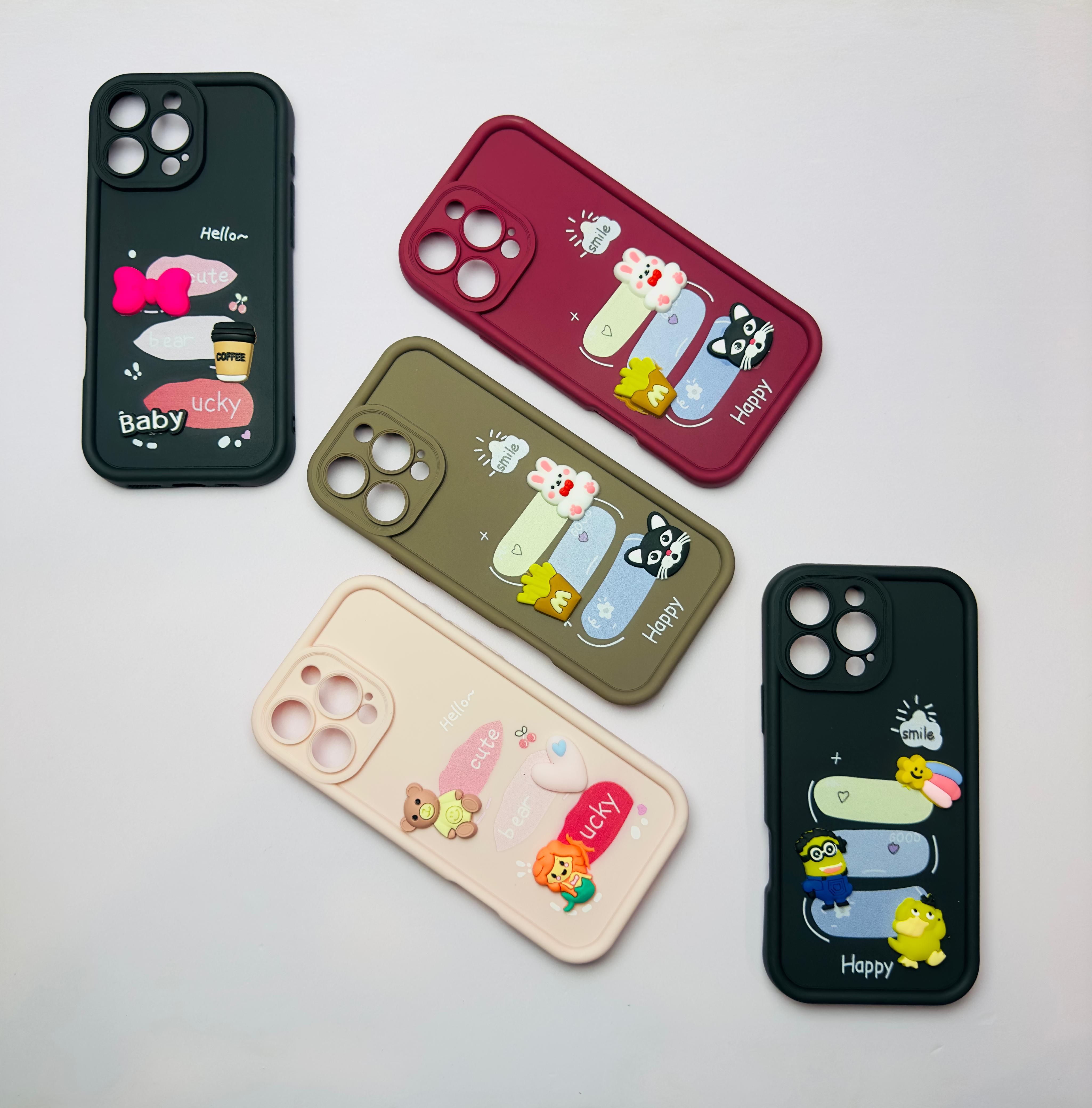 Lahore Mobile Case for Iphone 16 Pro Girls Back Cover - Luxerey Back Cover - Creative Lovely 3D Doll -Iphone 16 Pro Dolls Case