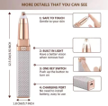 Flawless hair remover 2 in 1 Rechargeable Facial Hair Removal Machine For Women. 
