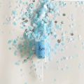 Blue Pink Paper F Confetti Poppers Salute Confetti Holding Push Tube Baby Shower Gender Reveal Party Decoration. 