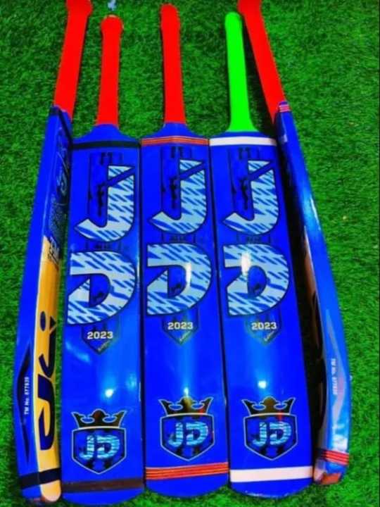 JD Tape Ball / Soft Tennis Cricket Bat-Coconut Willow Grade 1 ( Blue )
